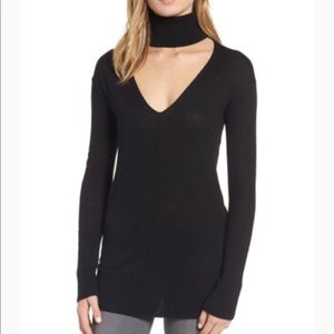 trouve turtleneck open neck